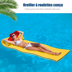 Attributs: 【S’amuser sur l’eau】Avec sa taille de 210cm x 66cm, notre matelas flottant peut supporter jusqu’à 60kg pour adulte ...