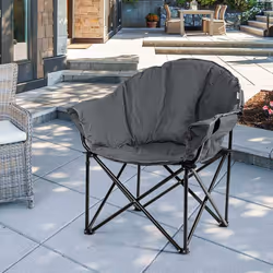Attribut: 【Conception pliable pour la portabilité】Grâce à la conception rapide et rabattable, cette chaise de camping en plei ...