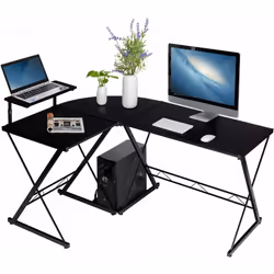 Description générale Notre bureau d'ordinateur en L est l'option parfaite pour optimiser l'espace dans votre maison ou bureau ...