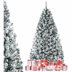 Bullet Point: 【Arbre à flocons de neige de 180cm】les feuilles enneigées créent une atmosphère hivernale unique. Elles font de ...