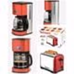 Cafetière - H.Koenig - MG30 - 12 tasses - 1000W - Programmable - Inox Rouge