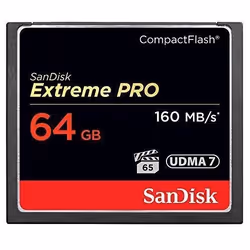 Carte mémoire CompactFlash - SanDisk - Extreme Pro - 64 Go - UDMA7 - SDCFXPS-064G-X46