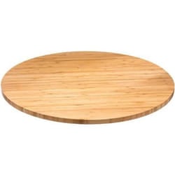 Plateau tournant en bambou coloris naturel - Dim : 50 x 3 cm