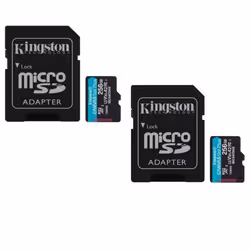2PCS Kingston Canvas Go Plus 256Go Micro SD SDXC carte mémoire U3 V30 A2 vitesse de lecture 200MB/s vitesse de écriture 160MB ...