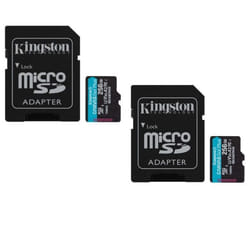 2PCS Kingston Canvas Go Plus 256Go Micro SD SDXC carte mémoire U3 V30 A2 vitesse de lecture 200MB/s vitesse de écriture 160MB/s