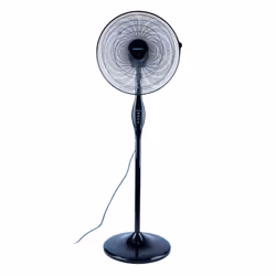 TORNADO TSF-16W, Ventilateur à lame domestique, Noir, Sol, 46 dB, 1175 tr/min, 40,6 cm