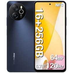 Smartphone Blackview SHARK 8 Android13 Téléphone Portable 5000mAH -Écran 2.4K 6.78 120Hz -16GB+256GB -64MP+13MP-NFC/OTC -Noir