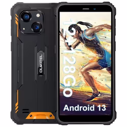 OUKITEL WP32 Smartphone Robuste 8Go RAM + 128 Go ROM Caméra 20MP 60 6300mAh Android 13 GPS NFC Double SIM 4G - Orange