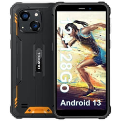 OUKITEL WP32 Smartphone Robuste 8Go RAM + 128 Go ROM Caméra 20MP 60 6300mAh Android 13 GPS NFC Double SIM 4G - Orange