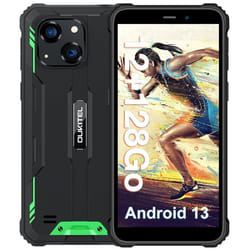 OUKITEL WP32 Smartphone Robuste 12Go RAM + 128 Go ROM Caméra 20MP 60 6300mAh Android 13 GPS NFC Double SIM 4G - Vert