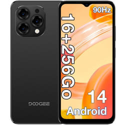 Doogee N55 pro Smartphone 6.56 16 Go + 256 Go 5150mAh 13MP Caméra Téléphone portable 4G Android 14 Double Sim GPS - Noir