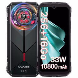 DOOGEE Spunk Smartphone Robuste 16Go + 256Go 6.58 10800mAh 33W 126dB haut-parleur 50MP IP68 Téléphone Double SIM 4G NFC GPS - ...