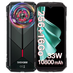DOOGEE Spunk Smartphone Robuste 16Go + 256Go 6.58 10800mAh 33W 126dB haut-parleur 50MP IP68 Téléphone Double SIM 4G NFC GPS - Vert