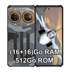 IIIF150 Air2 Ultra 5G Smartphone Robuste 32Go + 512Go 68 FHD+ 108MP Caméra 5000mAh IP68 Étanche GPS NFC Double SIM - Noir