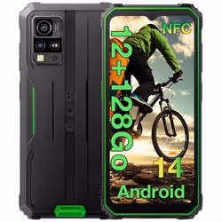 Blackview BV4800 Pro Smartphone Robuste 6.56 Écran 12Go + 128Go 5180mAh 16MP IP68 Téléphone 4G Double SIM NFC GPS - Vert