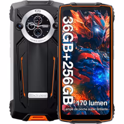 Blackview BV8200 Smartphone Robuste - 256Go - 6.5 120Hz - 50MP - 8800mAh - IP68 Téléphone Portable - NFC - GPS - Double SIM
