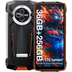 Blackview BV8200 Smartphone Robuste - 256Go - 6.5 120Hz - 50MP - 8800mAh - IP68 Téléphone Portable - NFC - GPS - Double SIM