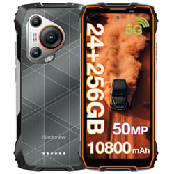 Blackview BL7000 5G Smartphone Robuste 24Go + 256Go 6.78 120Hz 50MP Caméra IP68 étanche Telephone GPS NFC Double SIM - Orange