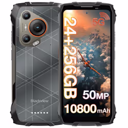 Blackview BL7000 5G Smartphone Robuste 24Go + 256Go 6.78 120Hz 50MP Caméra IP68 étanche Telephone GPS NFC Double SIM - Noir