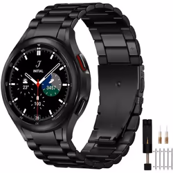 Mastten Bracelet en Acier Inoxydable Compatible avec Samsung Galaxy Watch 6 Classic 47mm 43mm/Watch 7 6 5 4 44mm 40mm