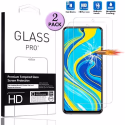 Film de Protection - Xiaomi - Redmi Note 9 Pro - Verre Trempé - 2 PC - Résistant aux Rayures