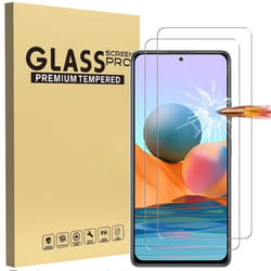 Protecteur décran - Xiaomi - Redmi Note 10 Pro - Verre Trempé - 2 Pièces - Résistant aux Rayures