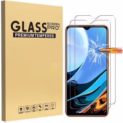 Protecteur décran - Xiaomi - Redmi 9T - Verre Trempé - 2 Pièces - Anti-rayures