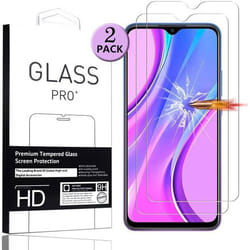 Protecteur décran - Xiaomi - Redmi 9A - Verre Trempé - 2 PC - Résistant aux rayures