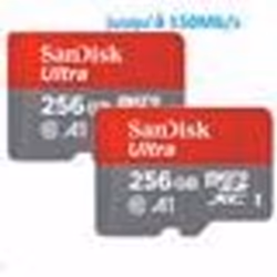 Carte Mémoire Micro SDXC - SanDisk - Ultra 256 Go - Vitesse 150MB/S - Classe 10 - U1 A1