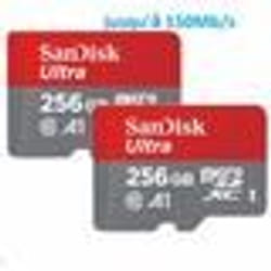 Carte Mémoire Micro SDXC - SanDisk - Ultra 256 Go - Vitesse 150MB/S - Classe 10 - U1 A1