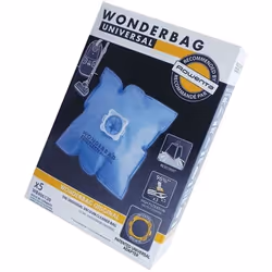 Boîte de 5 sacs microfibres WONDERBAG pour aspirateur ROWENTA, MOULINEX, CALOR Sacs microfibres très résistants : filtration  ...