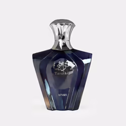 Afnan Perfumes Turathi Blue, Hommes, 90 ml, Bergamote, Mandarin, Ambre, Bois, Musc, Patchouli, Spray