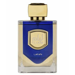 Eau de Parfum Liam Blue de Lattafa 100 ml – Homme - Notes marines Violette Bergamote Romarin Poivre Ambre Patchouli Musc