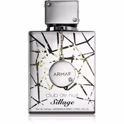 ARMAF Club De Nuit Sillage, Hommes, 105 ml, Parfum liquide, Bergamote, Cassis, Gingembre, Citron, Citron vert, Violette (feui ...