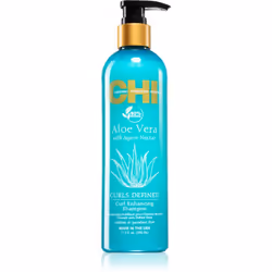 Le shampoing délicatement moussant CHI Aloe Vera Curl Enhancing lave vos cheveux, leur apporte de la douceur et facilite leur ...