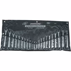 Trousse de 22 clés mixtes métriques et AF - SILVERLINE - 633470 - Acier chrome-vanadium matricé trempé et revenu