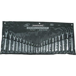 Trousse de 22 clés mixtes métriques et AF - SILVERLINE - 633470 - Acier chrome-vanadium matricé trempé et revenu
