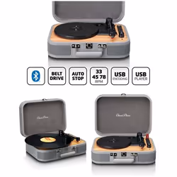 Platine Disque Vinyle - Lenco - TT-116GY - Bluetooth - USB - Stéréo