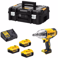 Clé à Chocs DeWALT DCF899 - Son moteur puissant réfrigéré par ventilateur offre un couple de serrage jusqu'à 950 Nm, une cade ...