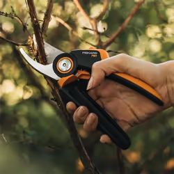 Fiskars M P921 sécateur Contournement Noir, Orange