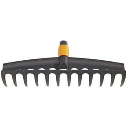Fiskars 135051 Râteau de jardin Noir, Orange Plastique