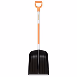 Fiskars 1003468, Pelle à neige, Aluminium, Plastique, Noir, Gris, Orange, Ergonomique, En forme de D, 1,4 kg