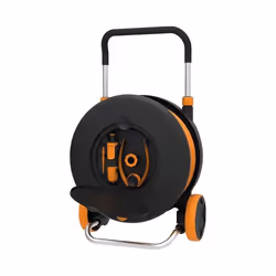 Fiskars Dévidoir M, Chariot sur roues, Fonctionnel, Noir, Orange, 2 roue(s), 398 mm, 250 mm