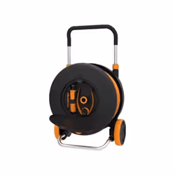 Fiskars Dévidoir L, Chariot sur roues, Fonctionnel, Noir, Orange, 2 roue(s), 398 mm, 250 mm