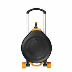 Fiskars 1025933 enrouleur de tuyau d'arrosoir de jardin Enrouleur posé au sol Automatique Noir, Orange