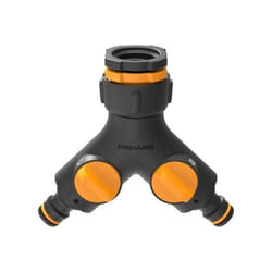 Fiskars 1027061 raccord des tuyaux d'eau Connecteur de robinet Noir, Orange 1 pièce(s)