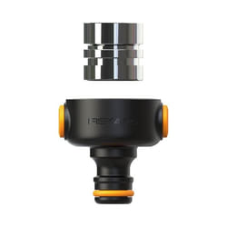 Fiskars 1027062 raccord des tuyaux d'eau Connecteur de tuyau Métal Noir, Orange, Argent 1 pièce(s)