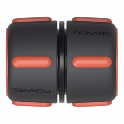 Fiskars 1027067, Connecteur de tuyau, 3/4", Noir, Rouge