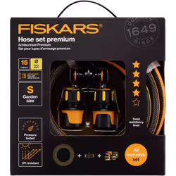 description Fiskars Premium est un tuyau facile à utiliser, résistant aux torsions (niveau 4), sans phtalates et résistant au ...