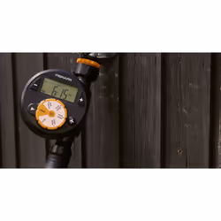 Minuterie d'irrigation Fiskars 1054791; 2xAA; (sans batterie et chargeur)